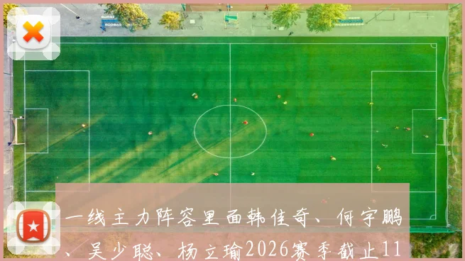 一线主力阵容里面韩佳奇、何宇鹏、吴少聪、杨立瑜2026赛季截止11轮前都没有出场的记录
